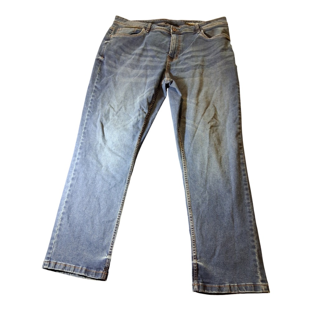 The Perfect Jean NYC Athletic Fit Medium Wash Blue Denim Stretch Jeans 40x30
